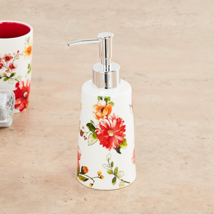 Hudson Floral Print Soap Dispenser