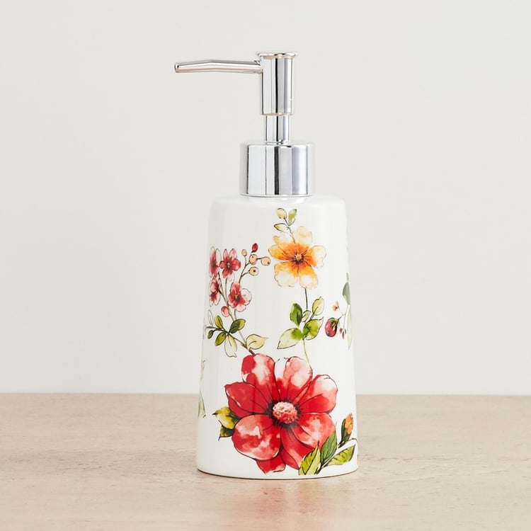 Hudson Floral Print Soap Dispenser