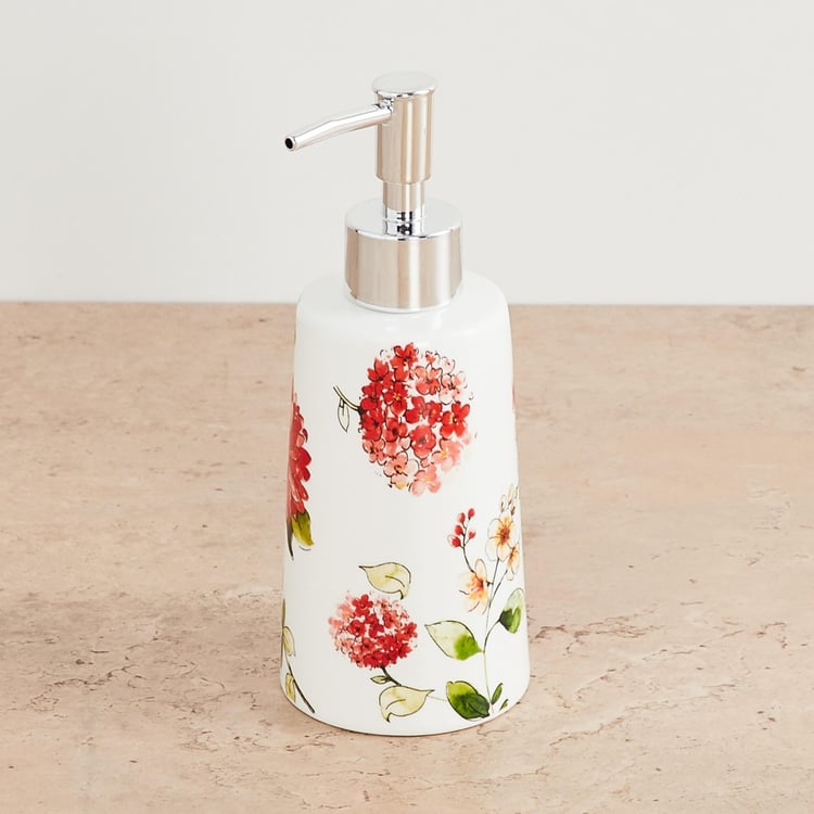 Hudson Floral Print Soap Dispenser