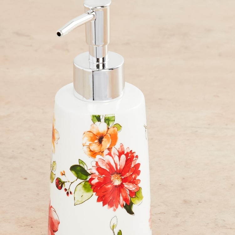 Hudson Floral Print Soap Dispenser