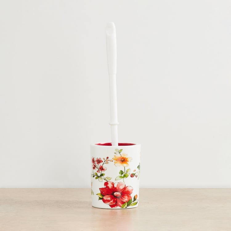 Hudson Floral Print Toilet Brush holder