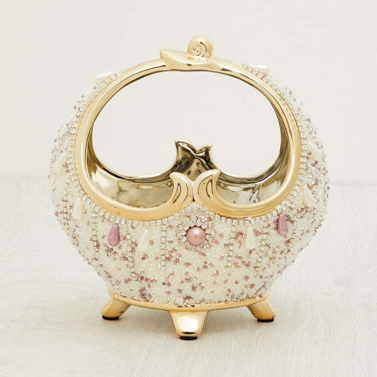 Splendid Beaded Ceramic Bowl