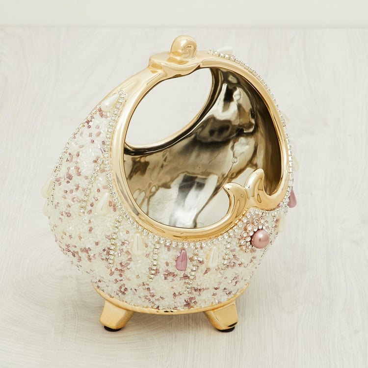 Splendid Beaded Ceramic Bowl
