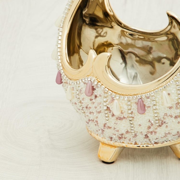 Splendid Beaded Ceramic Bowl