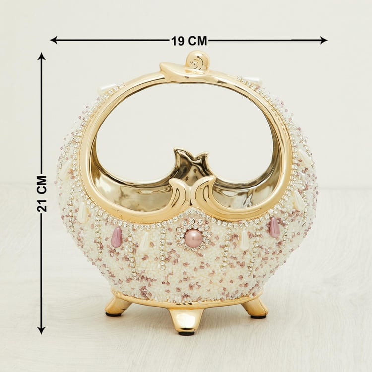 Splendid Beaded Ceramic Bowl