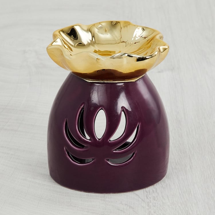 Redolance Lotus-Shaped Burner with Cut-outs