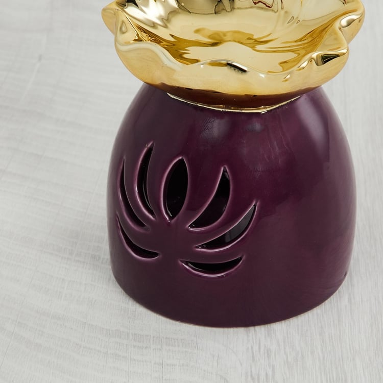 Redolance Lotus-Shaped Burner with Cut-outs