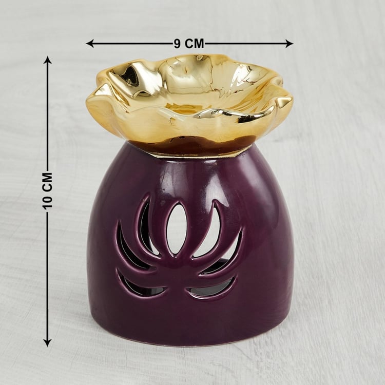 Redolance Lotus-Shaped Burner with Cut-outs