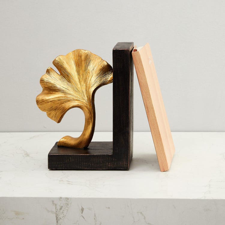 Splendid Abstract Leaf Bookend