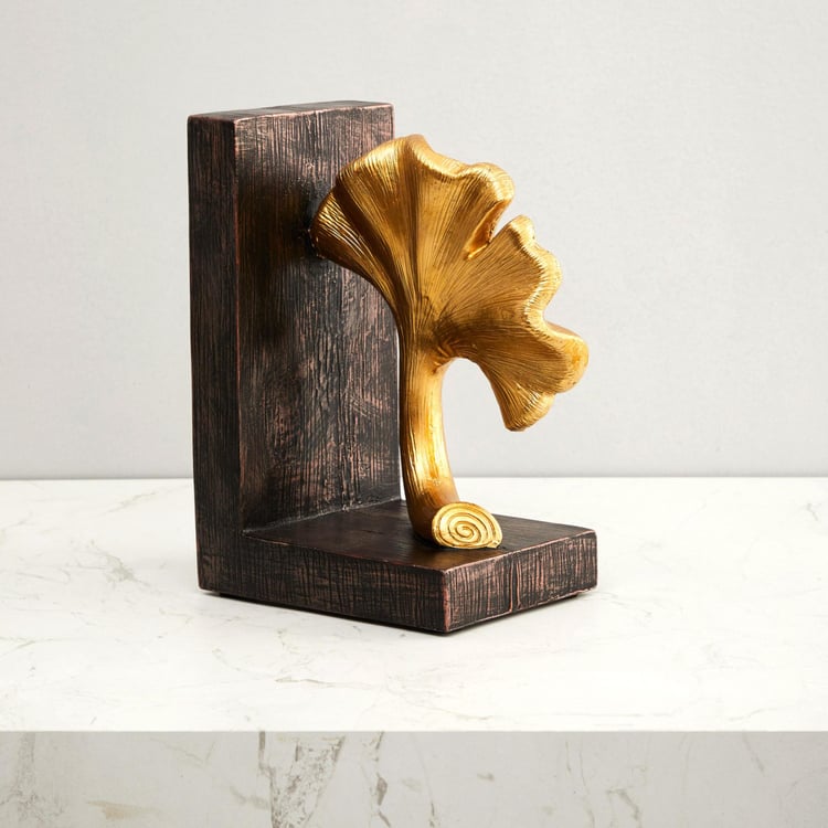 Splendid Abstract Leaf Bookend