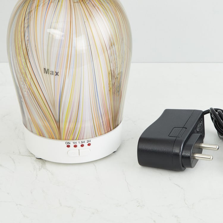 Serene-Essence Electrical Aroma Diffuser with LED - 10.5 x 10.5 x 15 cm