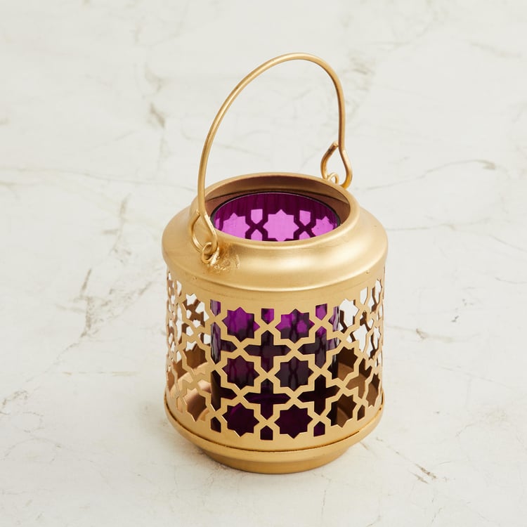 Redolance Gold Engraved Metal Votive Holder