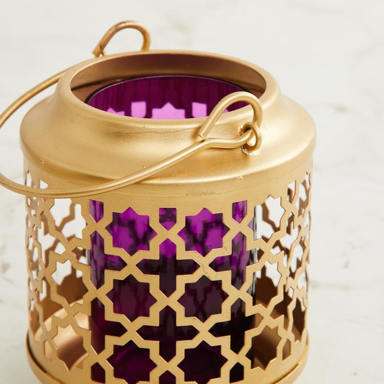 Redolance Gold Engraved Metal Votive Holder