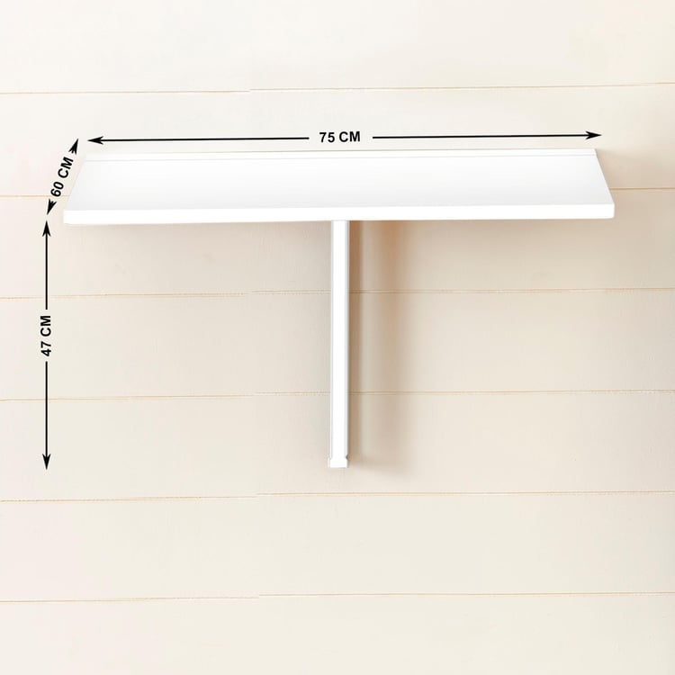 Butterfly White Wall Mounted Drop Leaf Table