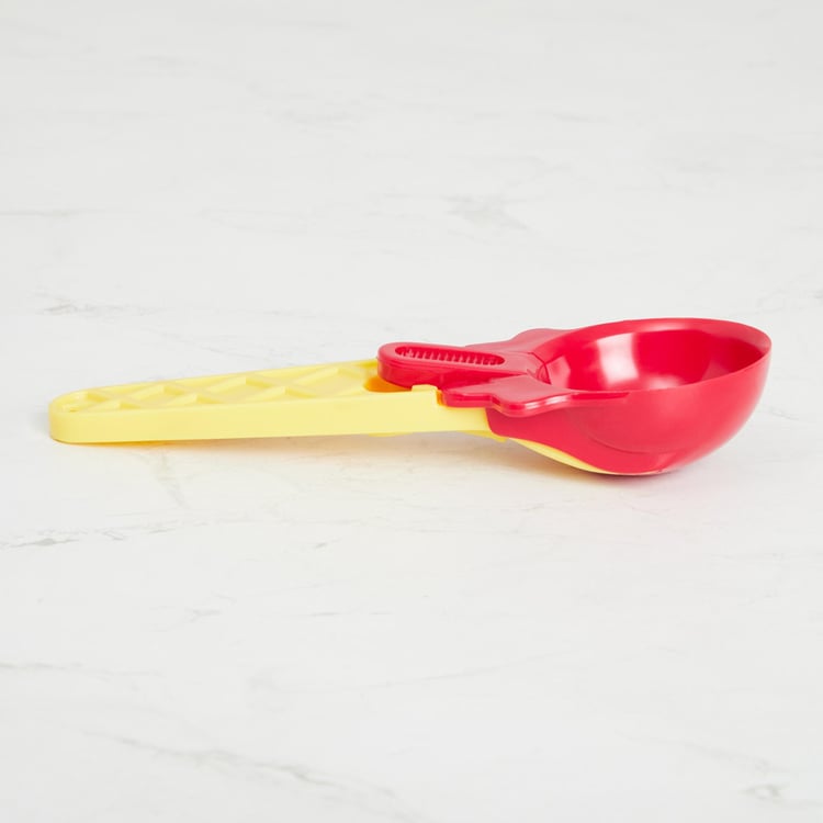 Creston-Monacco Solid Ice Cream Scoop - Plastic - Ice Cream Scoop - 20 cm x 7 cm - Multicolour