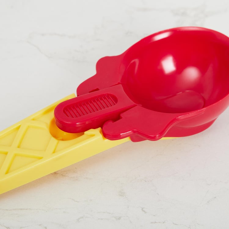 Creston-Monacco Solid Ice Cream Scoop - Plastic - Ice Cream Scoop - 20 cm x 7 cm - Multicolour