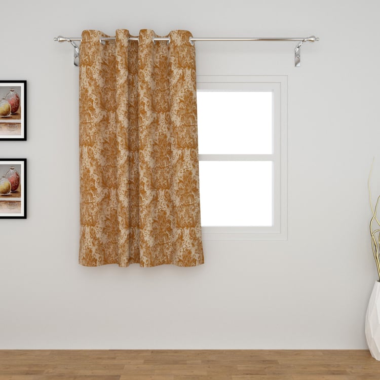 Matrix Floral Print Semi-Blackout Window Curtain-135 x 160 cm