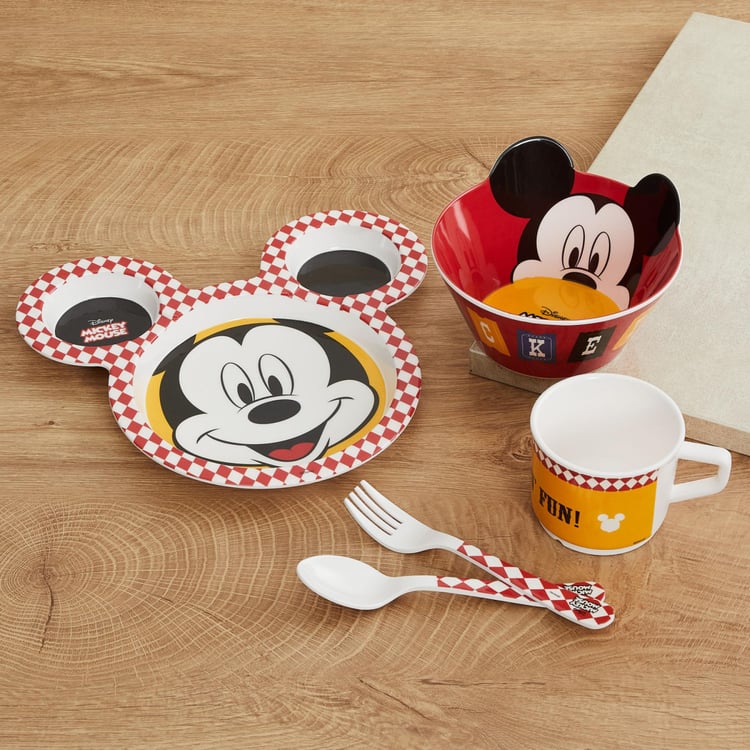 Disney Mickey Print Special Edition 5 Piece Dinner Set