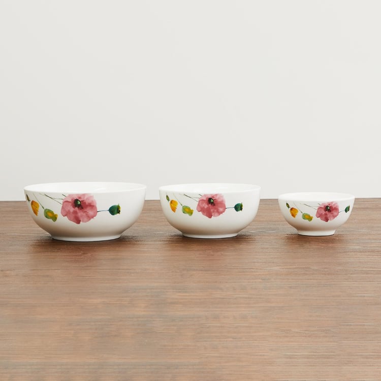 Pristine Floral Print 32-Pc. Dinner Set