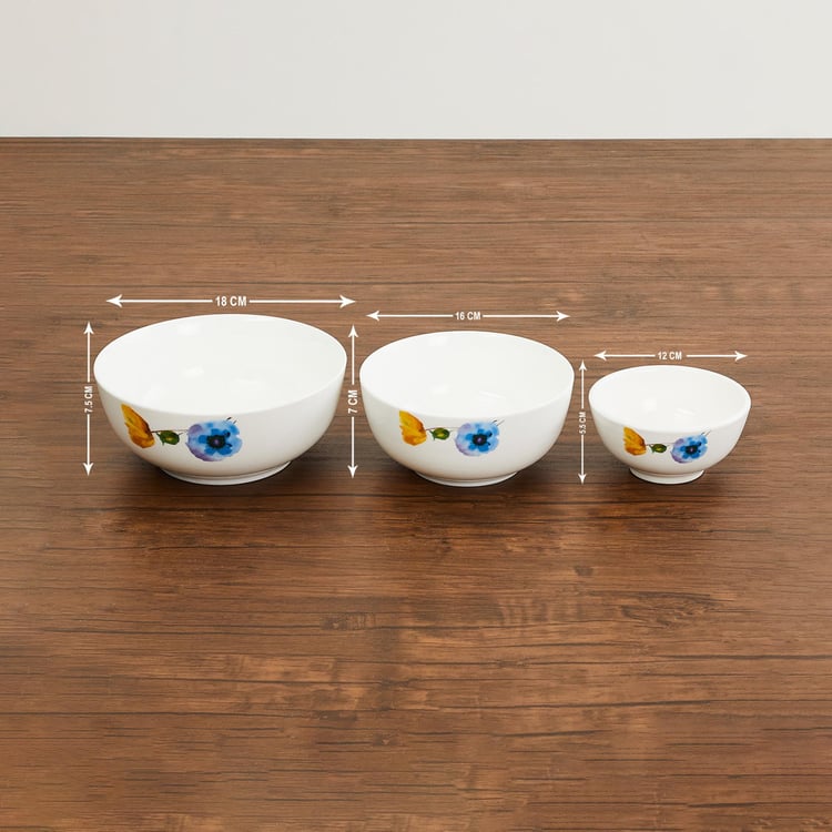 Pristine Floral Print 32-Pc. Dinner Set