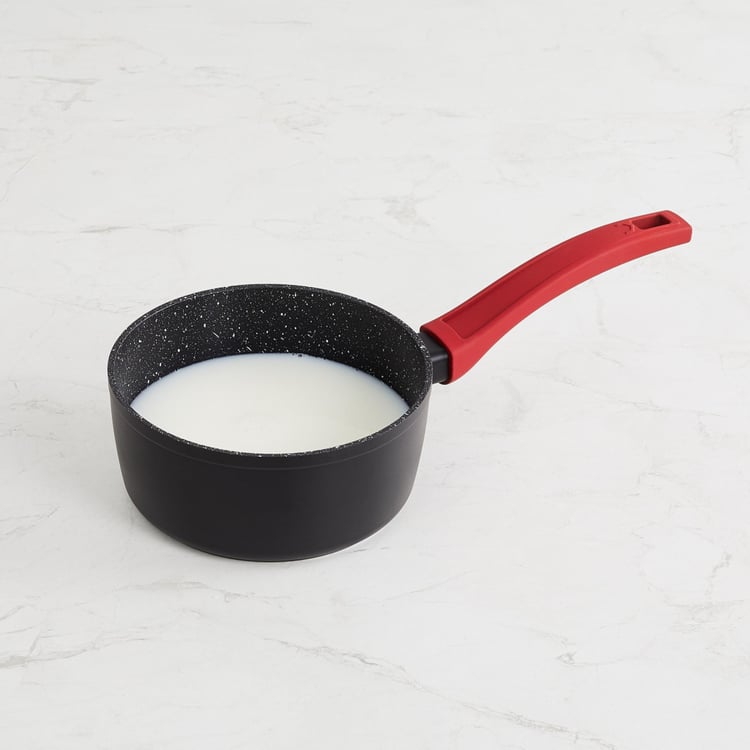 Elite-Magnus Black Solid Aluminium Milk Pan Without Lid - 34x16.5x7.5cm