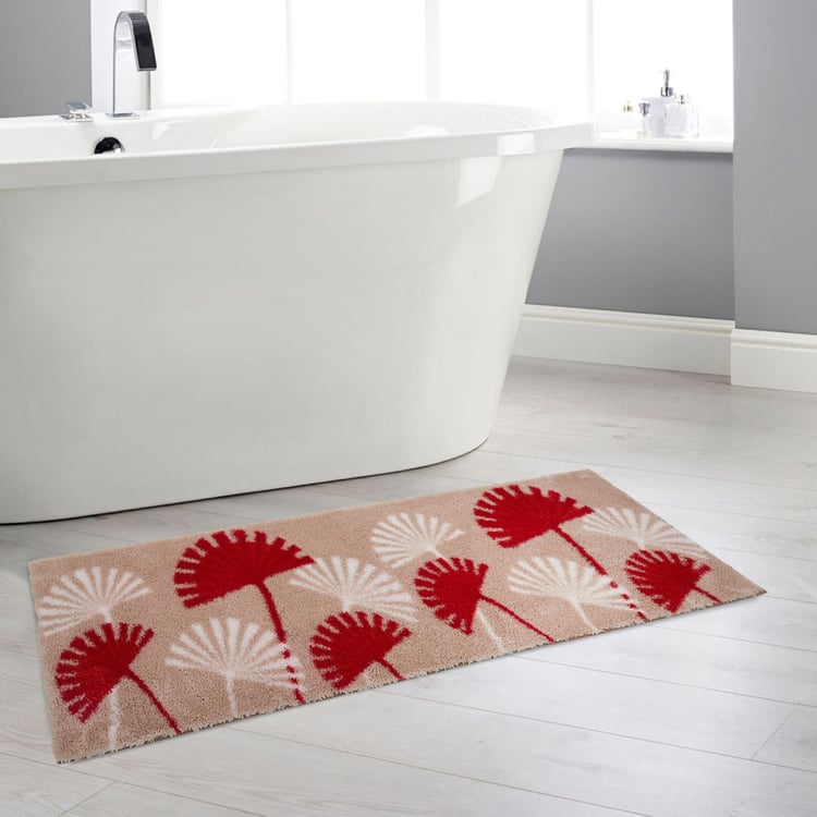 Buy Hudson Floral Print Rectangular Anti-Slip Bath Runner from Home ...