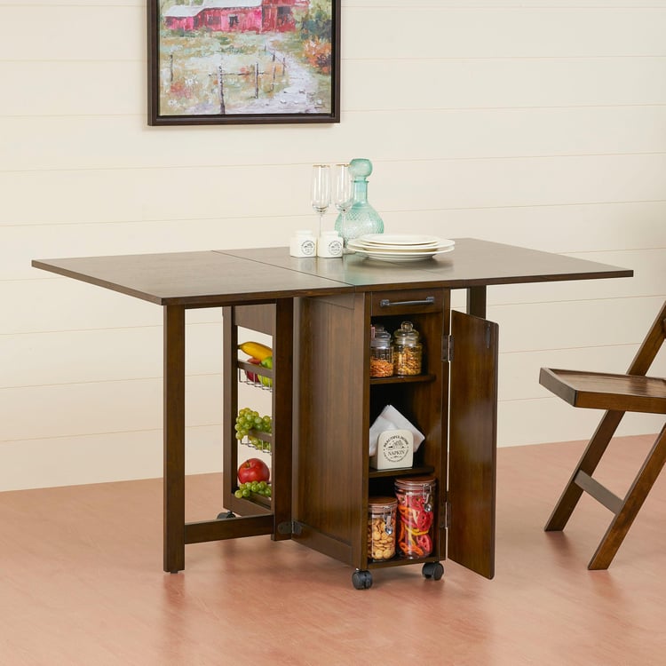 Butterfly 4-Seater Rectangular Table with Basket Storage