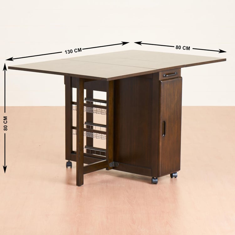 Butterfly 4-Seater Rectangular Table with Basket Storage