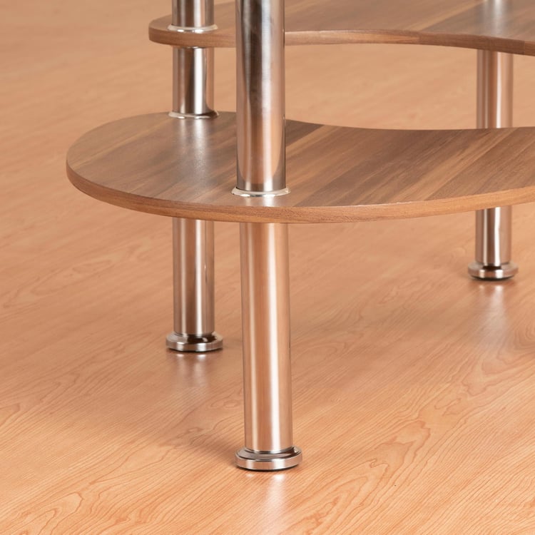 Oakford Glass Top Coffee Table - Silver