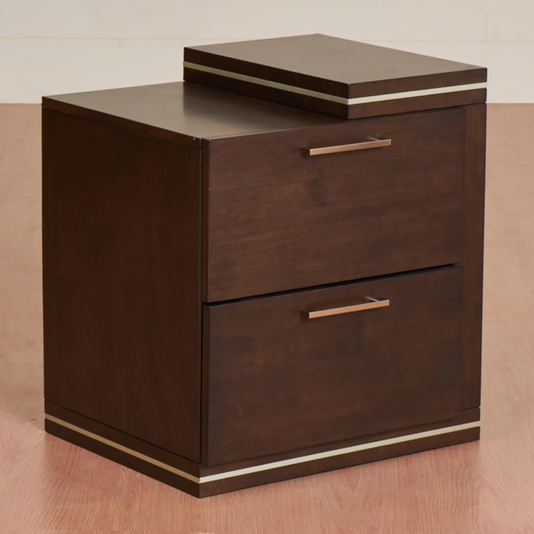 Valencia Drawer Storage Night Stand - Brown