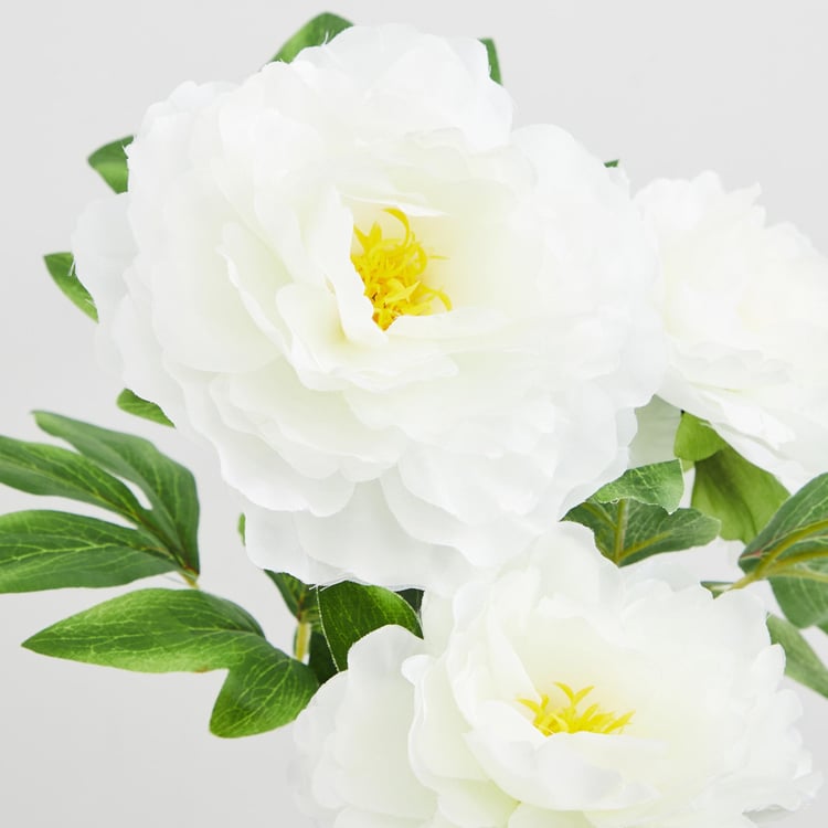 Valencia-Sachi Solid Three Peony in Ceramic Pot