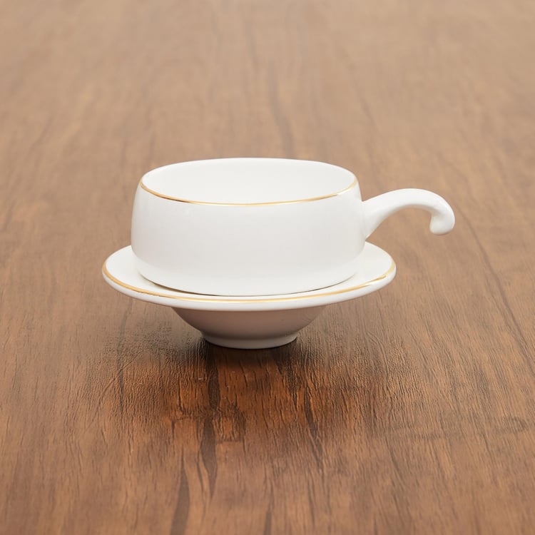 Marshmallow Bone China Saucer - 160ml