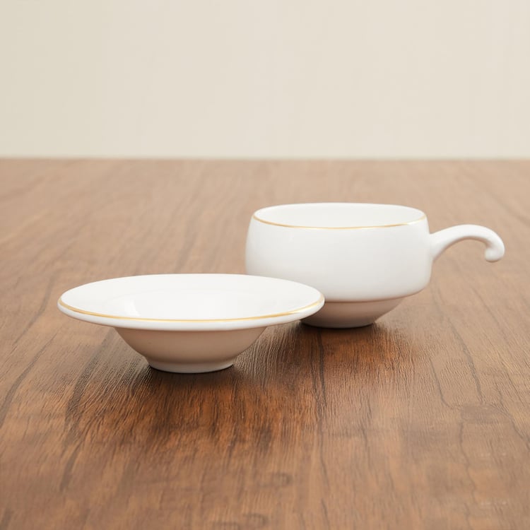 Marshmallow Bone China Saucer - 160ml