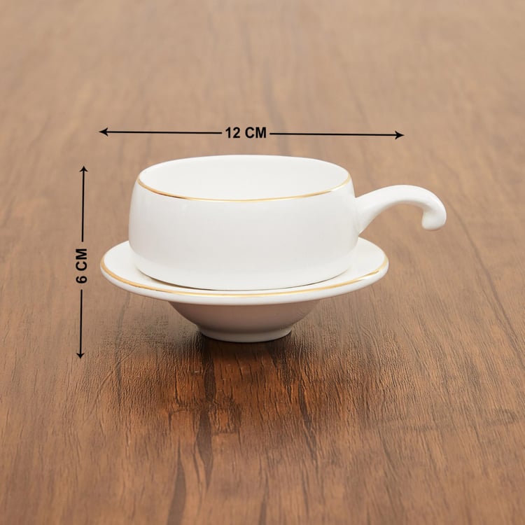 Marshmallow Bone China Saucer - 160ml