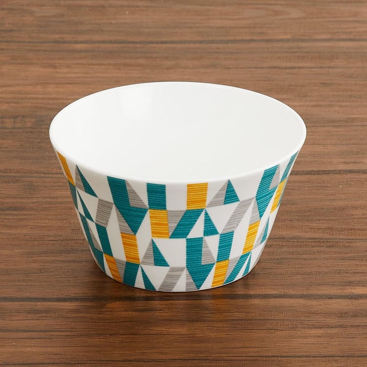 Mandarin Printed Bone China Bowls - Set Of 3 Pcs.