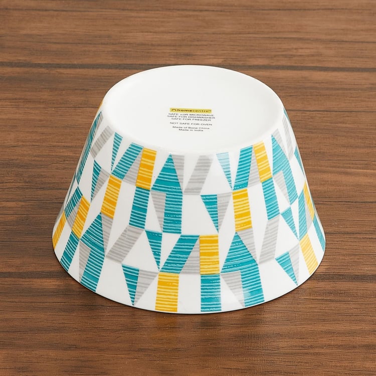 Mandarin Printed Bone China Bowls - Set Of 3 Pcs.