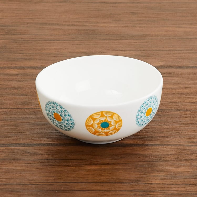 Mandarin Printed Bone China Katoris - Set Of 4 Pcs.