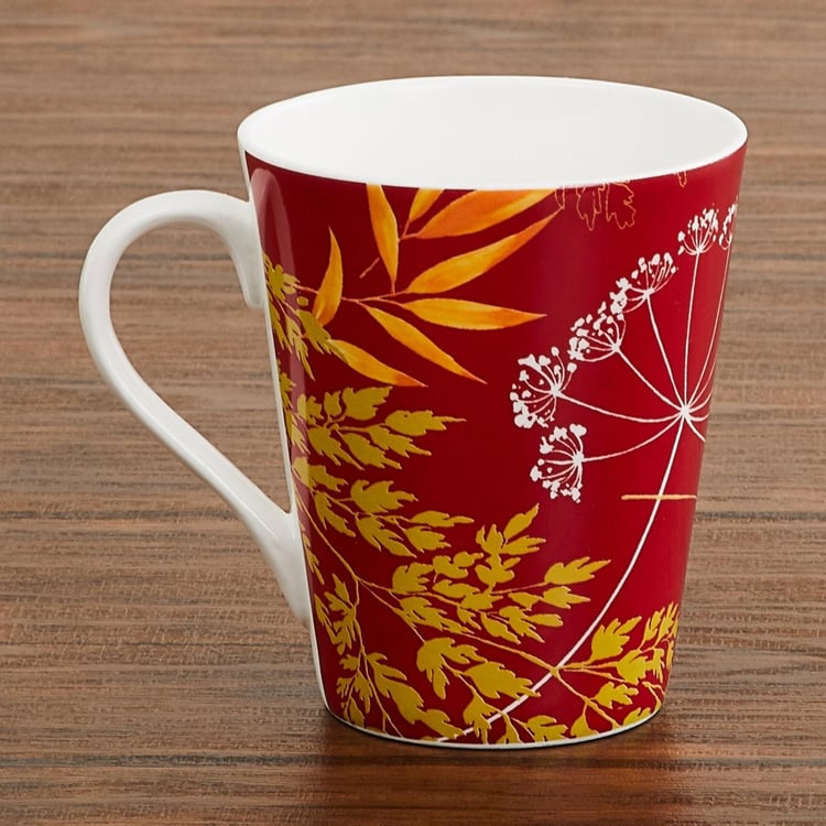 Mandarin Printed Bone China Mugs - Set Of 3 Pcs.