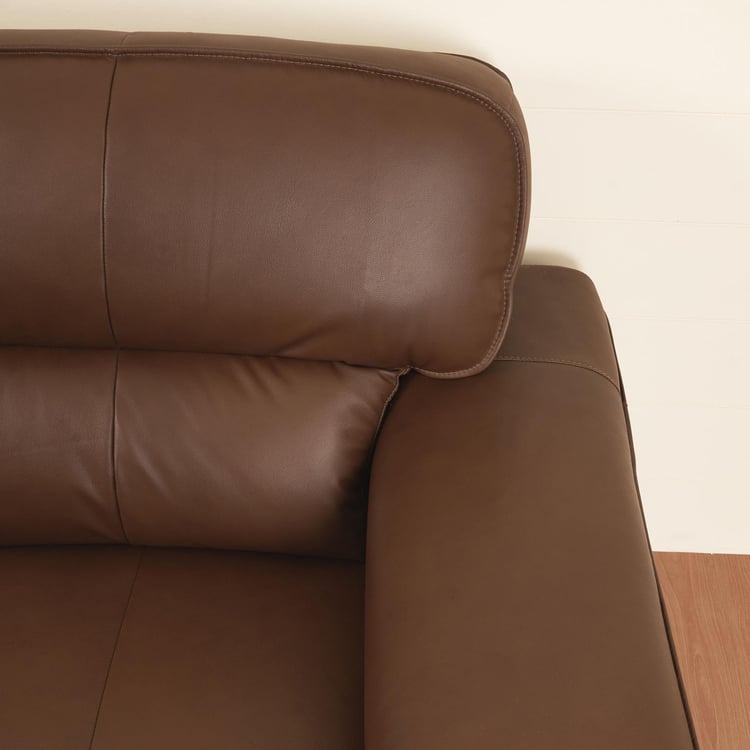 Valencia Leather 2-Seater Sofa - Brown