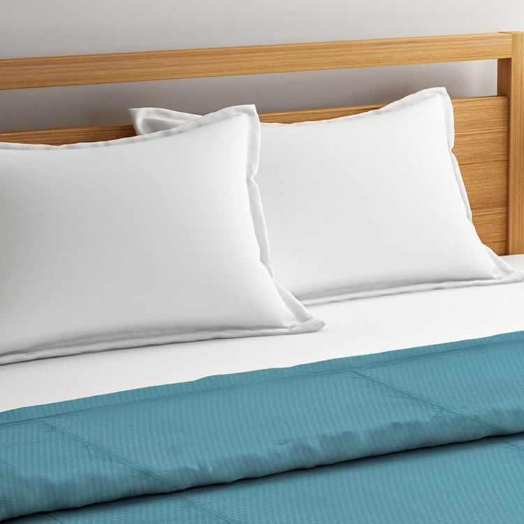 PORTICO Flow-Snow Flakes Printed Cotton Double Bed Comforter