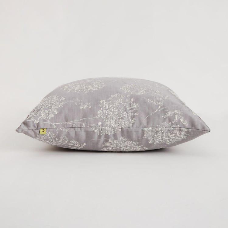 Floss Cropcircle Floral Print Cushion Cover-Set Of 2 Pcs.