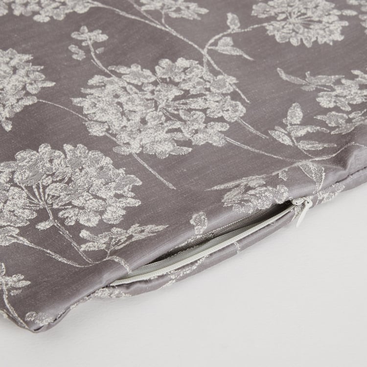 Floss Cropcircle Floral Print Cushion Cover-Set Of 2 Pcs.