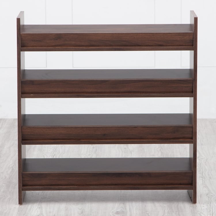 Lewis 16 Pairs Shoe Rack - Brown