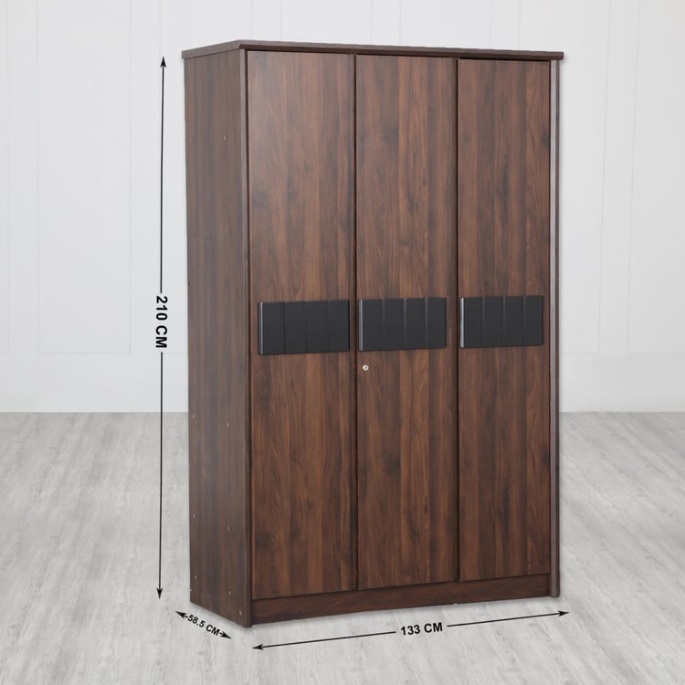 Lewis Nxt 3-Door Wardrobe - Brown