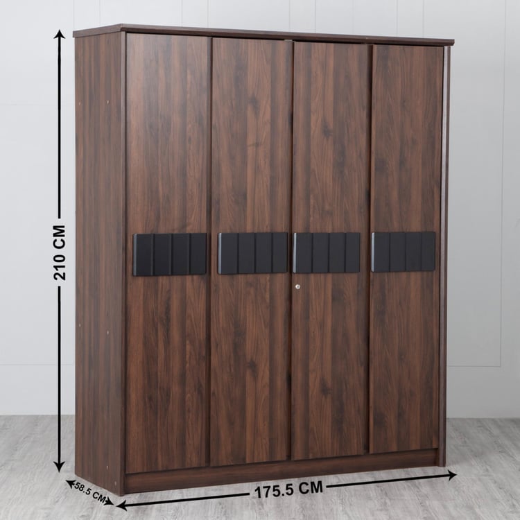 Lewis Nxt 4-Door Wardrobe - Brown