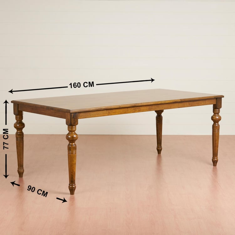 Tagetes 6-Seater Dining Table - Brown