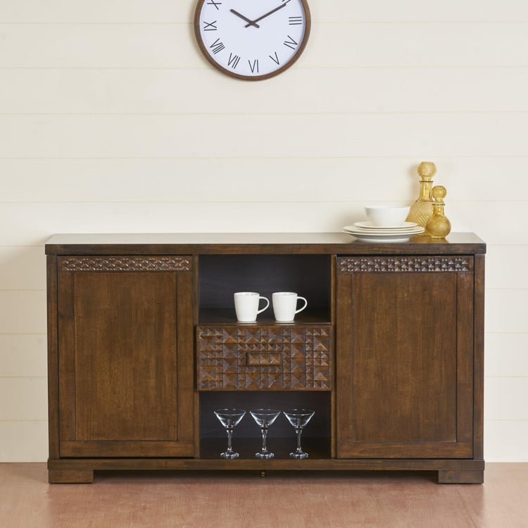 Rio Two-Door Buffet Table - Brown