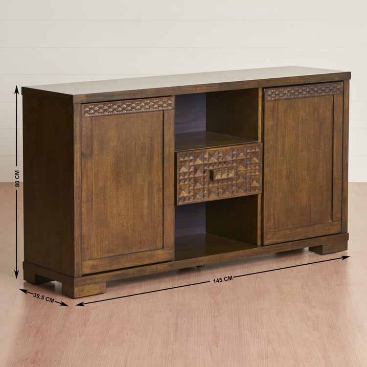 Rio Two-Door Buffet Table - Brown