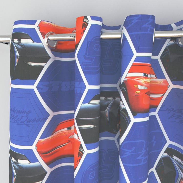 Disney Cars Printed Cotton Semi-Blackout Door Curtain