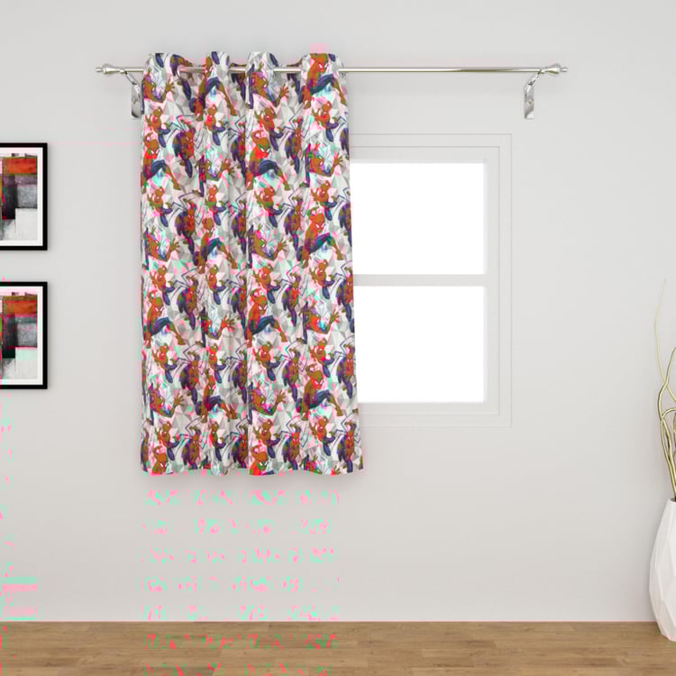 Marvel Spiderman Print Window Curtain - 135 X 160 cm